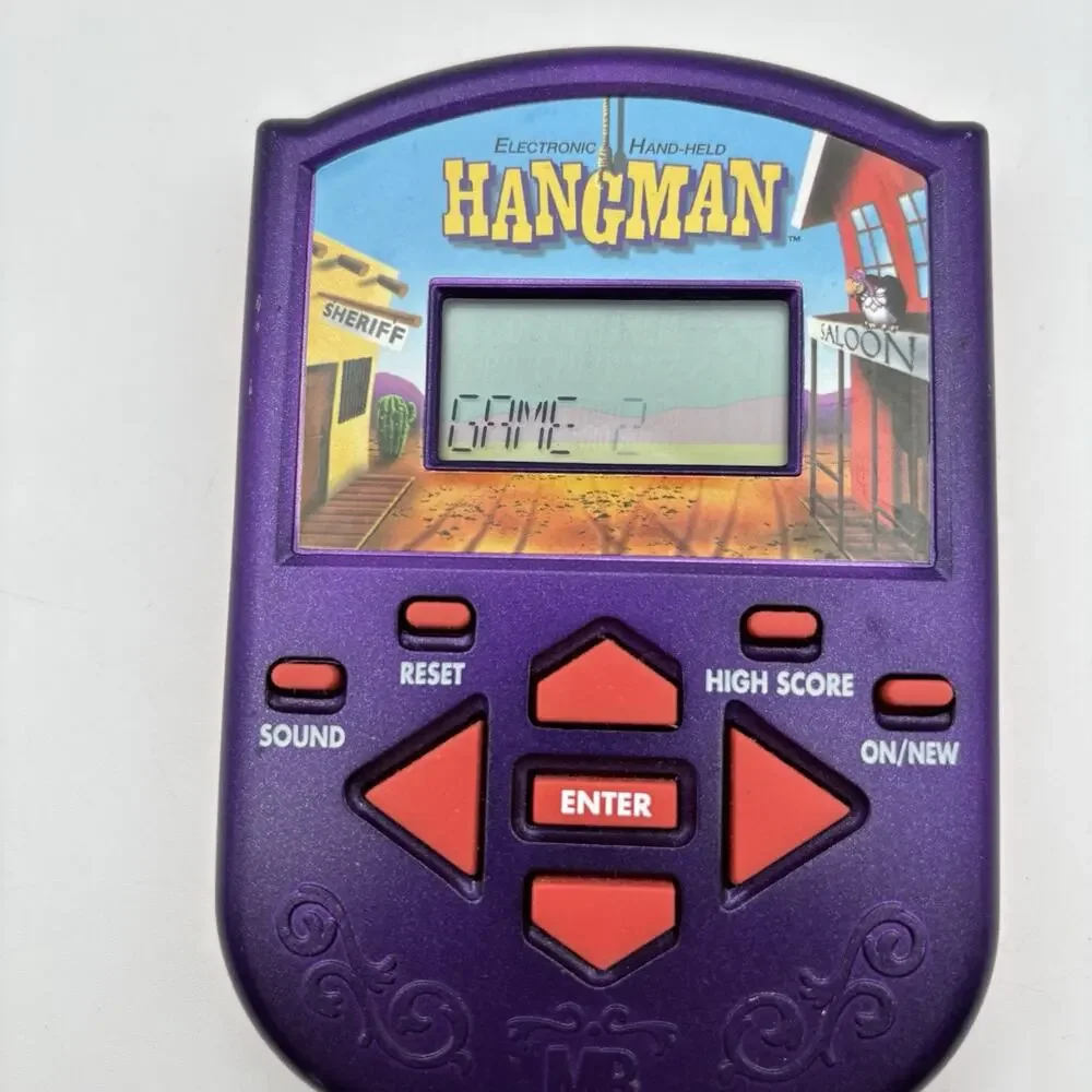 2002 Milton Bradley Hangman Handheld Electronic Game VINTAGE TESTED Works Great!